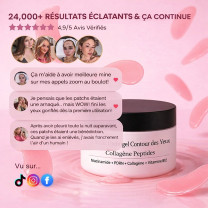 Patch Yeux Régénérants au PDRN – Anti-Cernes & Anti-Poches (30 Paires)